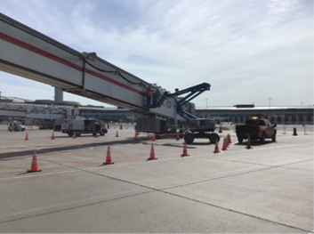 an airplane on the tarmac