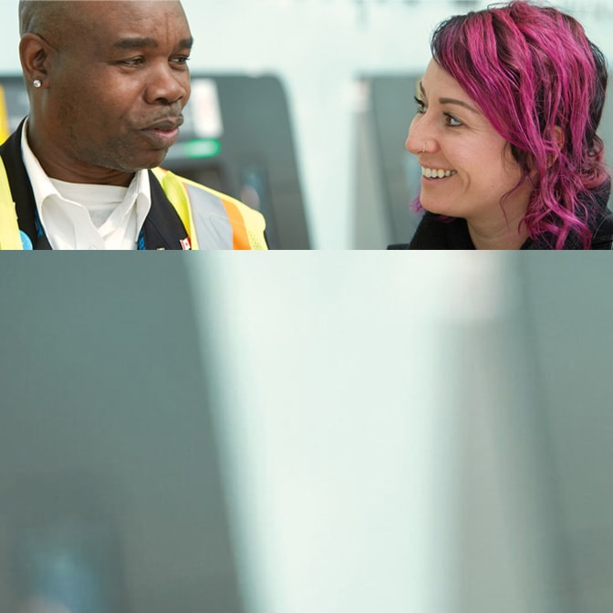 Image of Airport employees