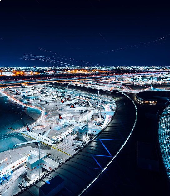 a city at night