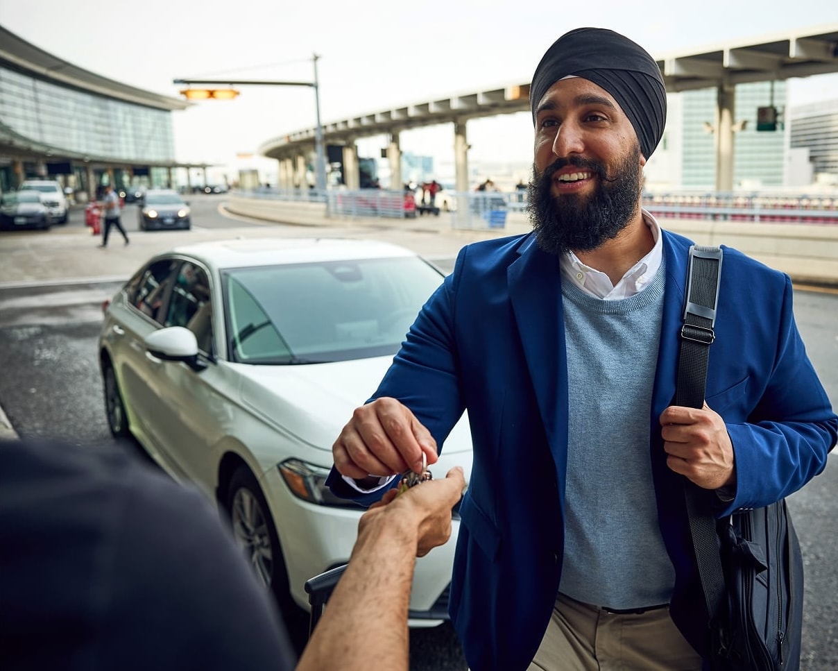a man holding a phone