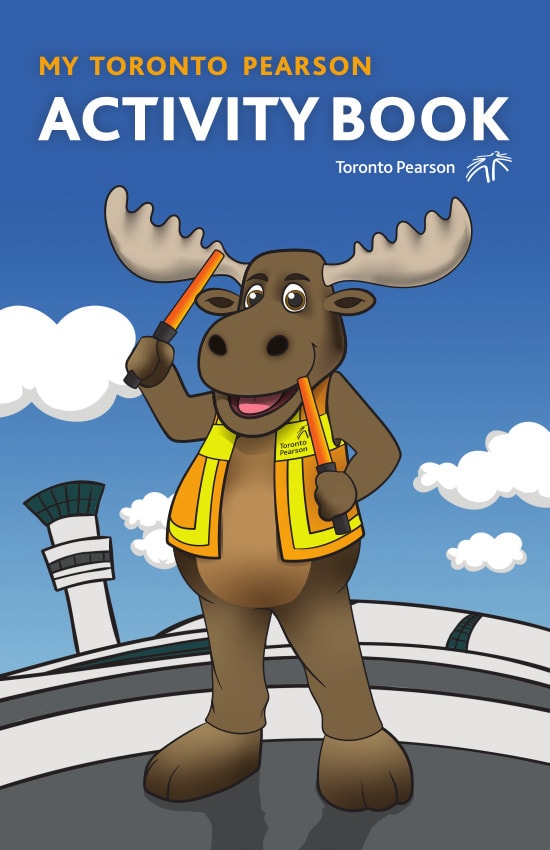 The cover page of the Toronto Pearson activity book
