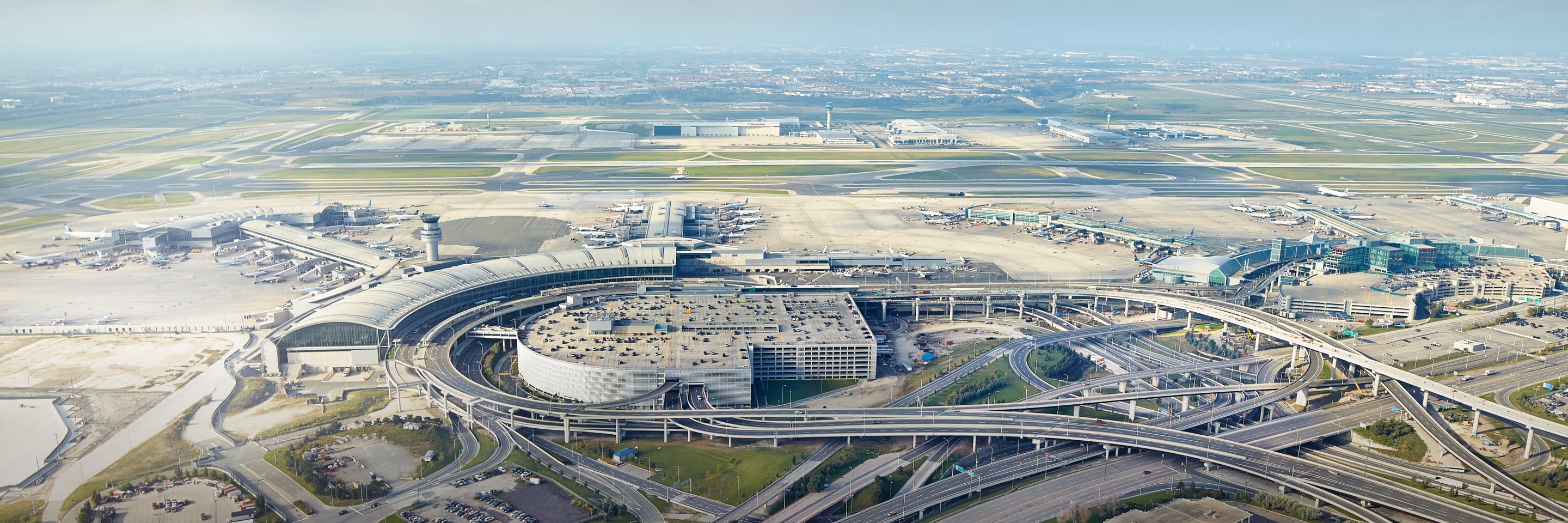 Aerial view of Pearson Airport